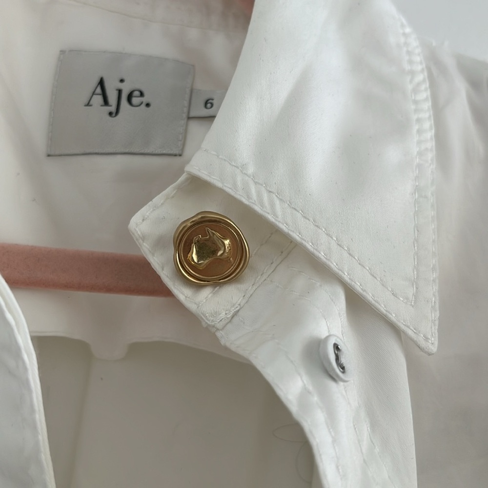 AJE EUCALYPT PUFF SLEEVE SHIRT DRESS - Picture 4 of 5